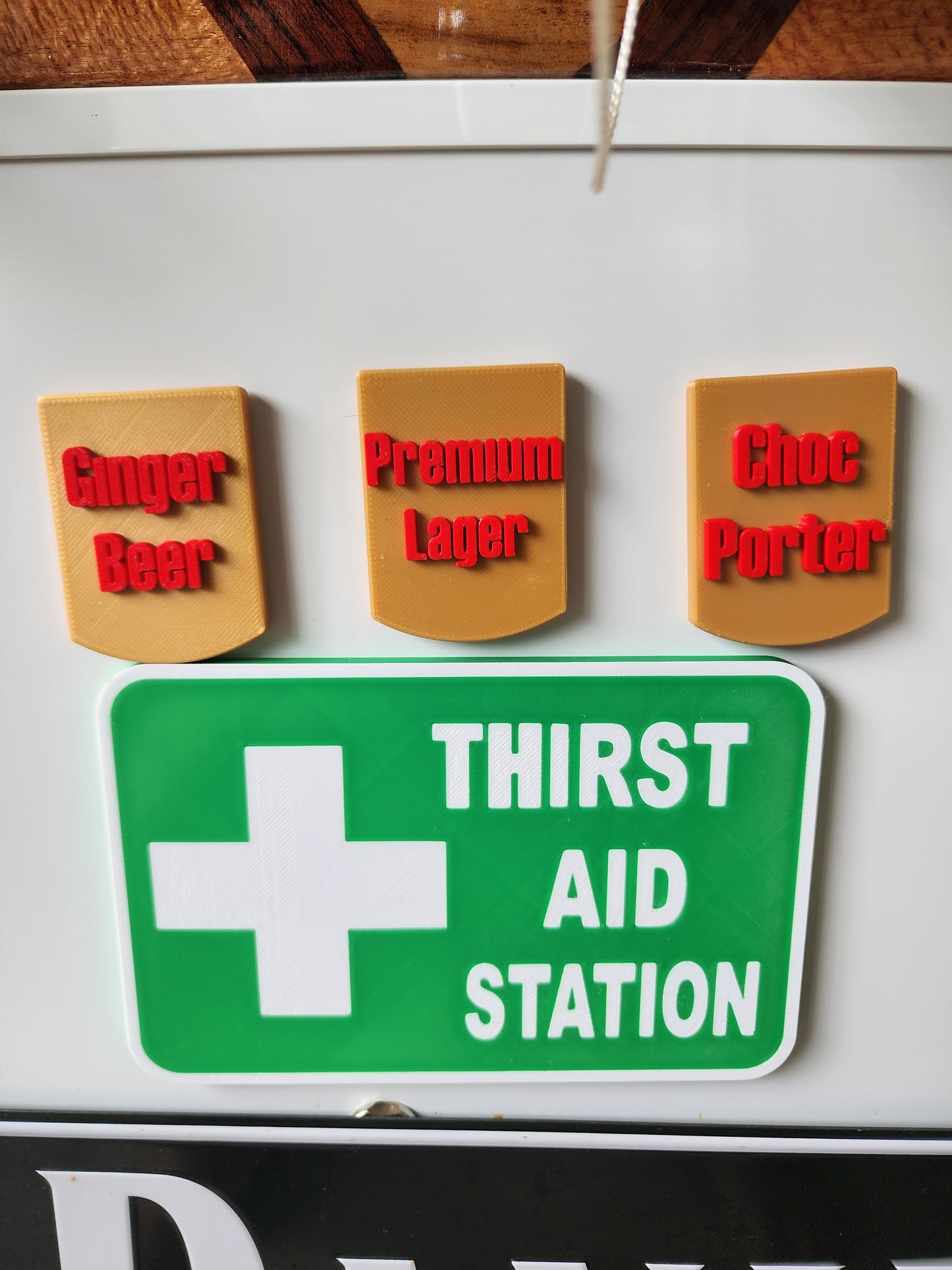 Thirst Aid Station sign (magnetic)