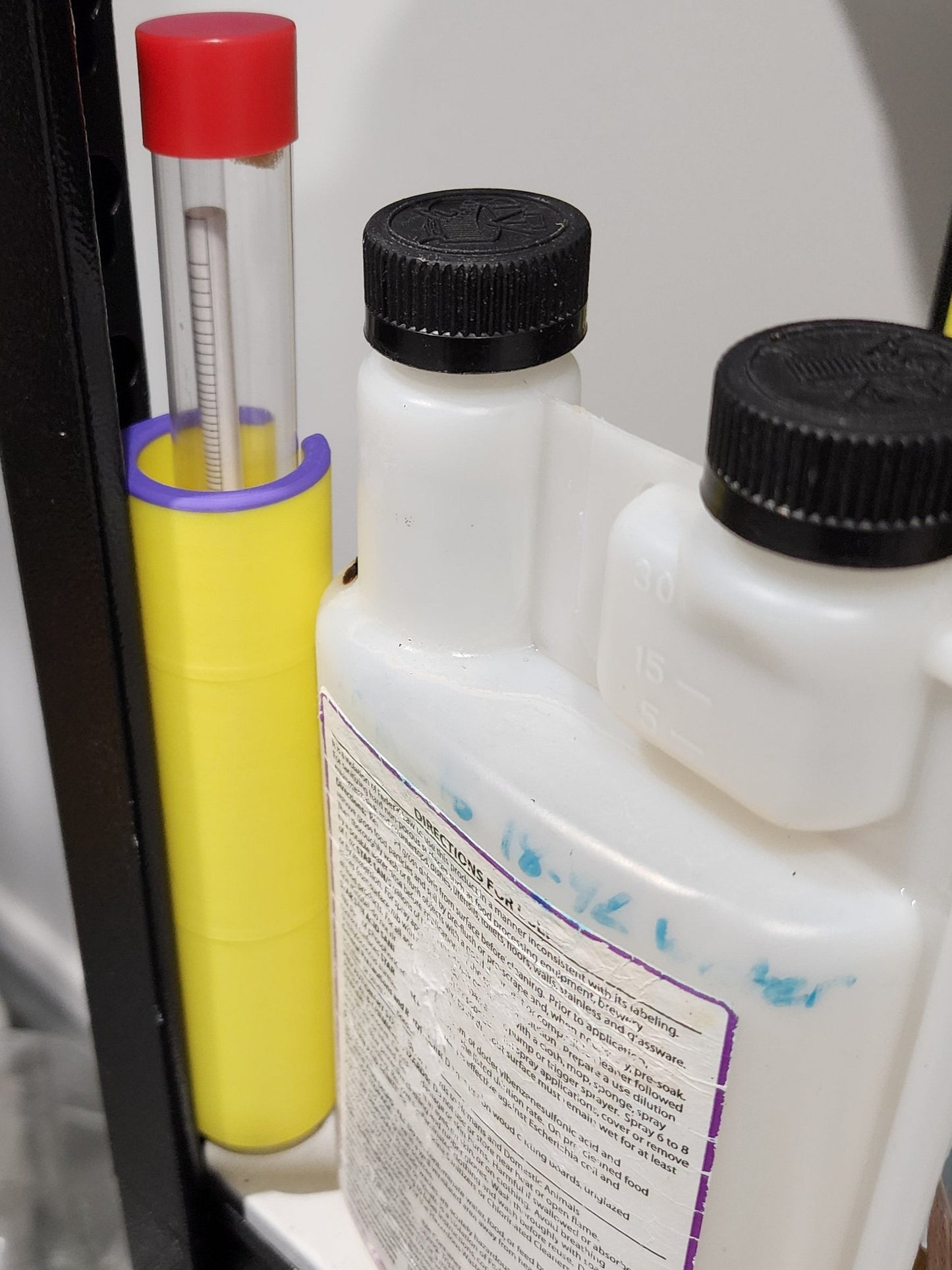 Alcometer / Hydrometer Holder for shelving units